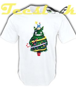 Christmas tree Totoro tees shirt
