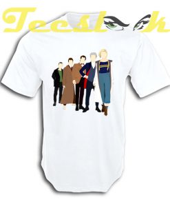 Doctor Who All Five Modern Doctors tees shirt