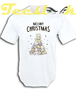 Tree Meow Christmas T shirt