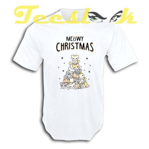 Tree Meow Christmas T shirt