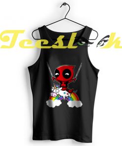 Tank Top Riding a Unicorn Deadpool