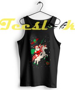 Tank Top Santa and Unicorn