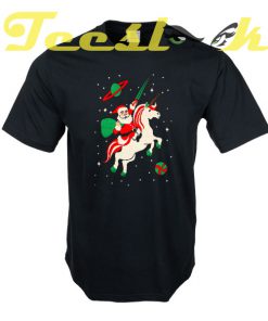 Santa and Unicorn tees shirt