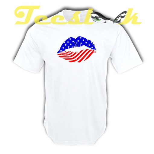 Lips of USA tees shirt