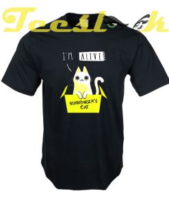 Schrodinger's cat ALIVE tees shirt