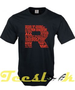 Team Rocket R Typography tees shirt