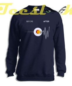 Sweatshirt Before and After Coffee