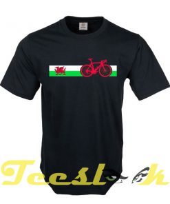Bike Stripes Wales tees shirt