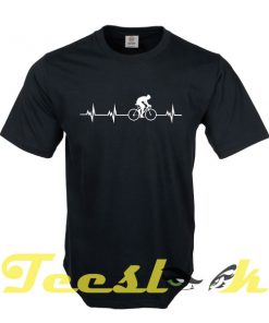 Cycling Heartbeat tees shirt