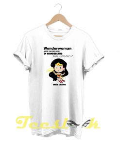 Wonderwoman in Wonderland tees shirt