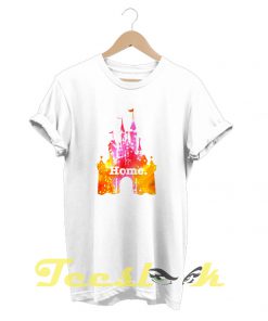 Castle Pink Yellow Glitter tees shirt