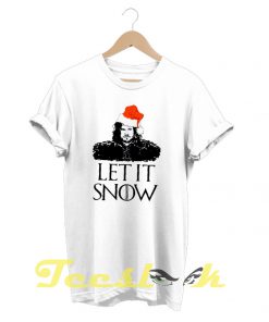 Let It Snow Christmas Jon Snow tees shirt