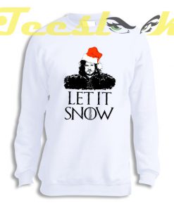Sweatshirt Let It Snow Christmas Jon Snow