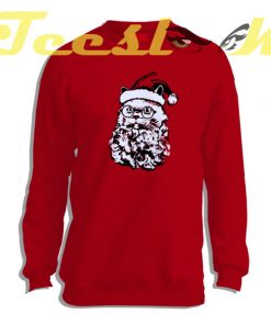 Sweatshirt Cat Santa