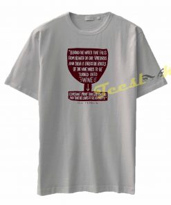 Franklin Wine Quote tees shirt