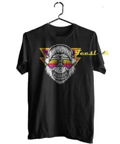 Gorilla Headphone Retro tees shirt