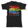 LGBT Love Is Love Handshake tees shirt