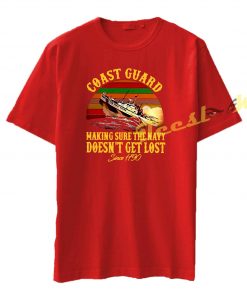 Coast Guard making sure the navy Tee shirt