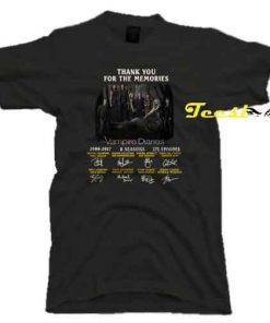 Thank you for the memories the Vampire Diaries signature Tee Shirt