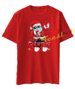 Christmas 2020 Toilet Paper Santa Claus Wear Mask Quarantine Tee shirt