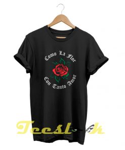 Como La Flor Selena Mexican Con Tanto Amor Tee shirt