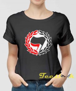 Red Black Antifa Flags 2021 Tee shirt