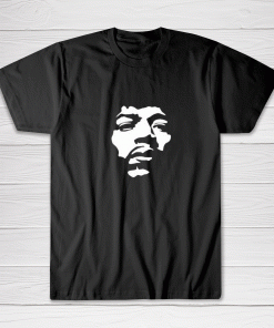 Jimi Hendrix Inspired Shirt Black Tee shirt