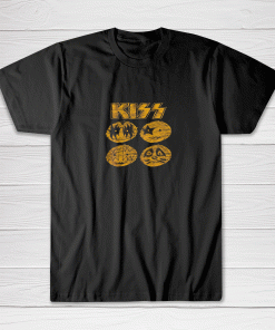 Kiss Band Sketch Black Adult Tee shirt