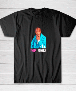 Pop Smoke Rap Black Tee shirt