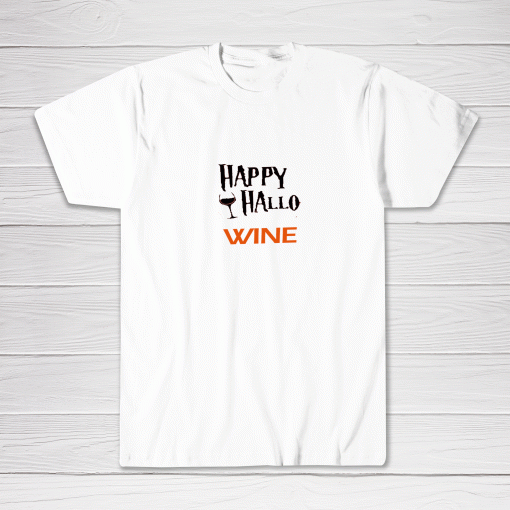 Hallo Wine Halloween Party shirt