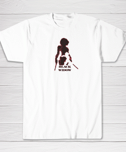 Black Widow Silhouette Tee shirt