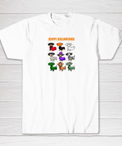 Dachshund Happy Halloweiner Funny Halloween Dogs Lover Gifts Tee shirt Men Women