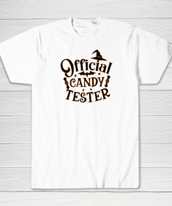 Official Candy Tester Halloween Tee shirt