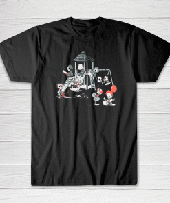 Playground Halloween Scream Scary Tee shirt