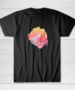 Jimi Hendrix Inspired Art Colorful 60's Retro Tee shirt