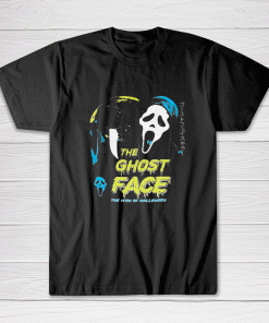 Scream Ghost Face Icon Of Halloween Vintage Tee shirt