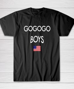 Go Go Go Boys American Flag Tee shirt