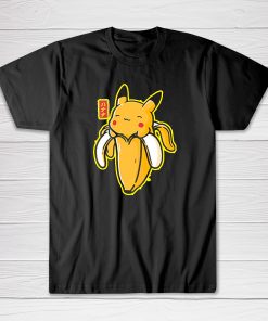 Cute Pokemon Memes Banana Pikachu Tee shirt