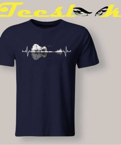 Guitar Music Heart Tee shirt