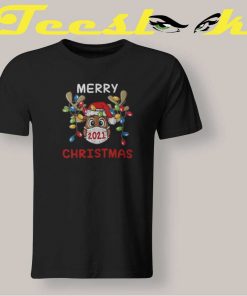 Christmas Reindeer Mask Tee shirt