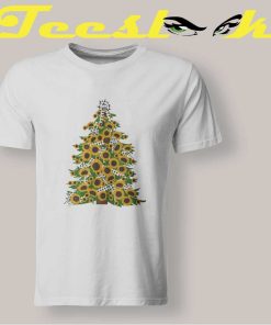 Sunflowers Christmas Tree T shirt
