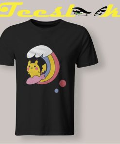 Cute Pikachu Surfing Pokemon Tee shirt