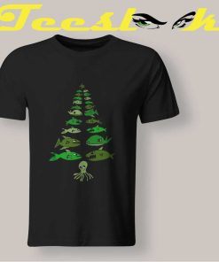 Christmas Tree Fish Decorations T shirt