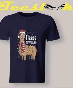 Llama Fleece Navidad T shirt