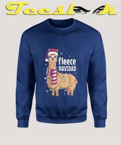 Feliz Fleece Navidad Llama Sweatshirt
