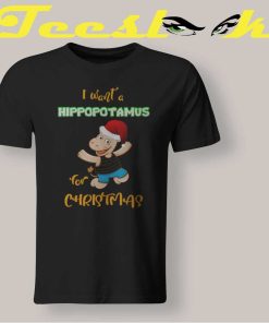 Hippopotamus For Christmas T shirt