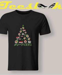 Japanese Sushi Christmas Tree T shirt