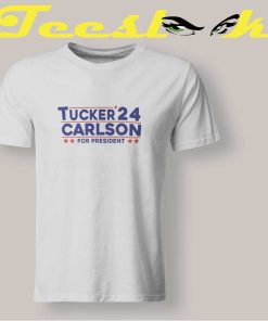 Tucker Carlson 2024 For President T shirt