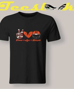 Peace Love Cincinnati Bengals T shirt