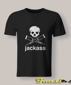 Jackass Skull and Crutches T shirt
